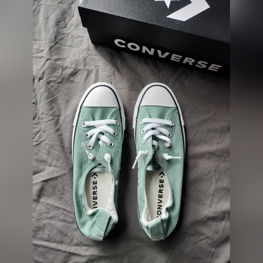 Converse Mint Green Low-Top Sneakers